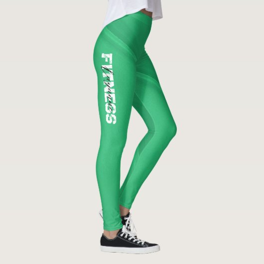 Levendige Groene Gym Yoga Workout Leggings (Rechts)