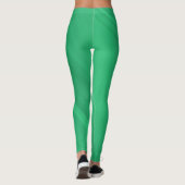 Levendige Groene Gym Yoga Workout Leggings (Achterkant)