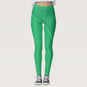 Levendige Groene Gym Yoga Workout Leggings (Voorkant)