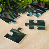 Levendige Groene Kikker Met Strikte Ogen Legpuzzel (Zijkant)