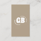 Levendige groene make-up artiest salon visitekaartje (Voorkant)