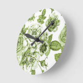 Levendige groene Rozen Ronde Klok (Hoek)