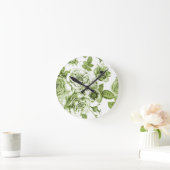 Levendige groene Rozen Ronde Klok (Huis)