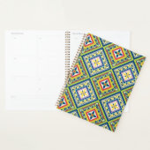 Levendige Groene Talavera-tegelplanner Planner (Display)
