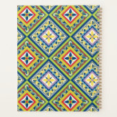 Levendige Groene Talavera-tegelplanner Planner (Achterkant)