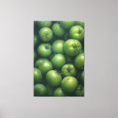 Levendige groene tomaat stilleven olieverfschilder canvas afdruk (Voorkant)