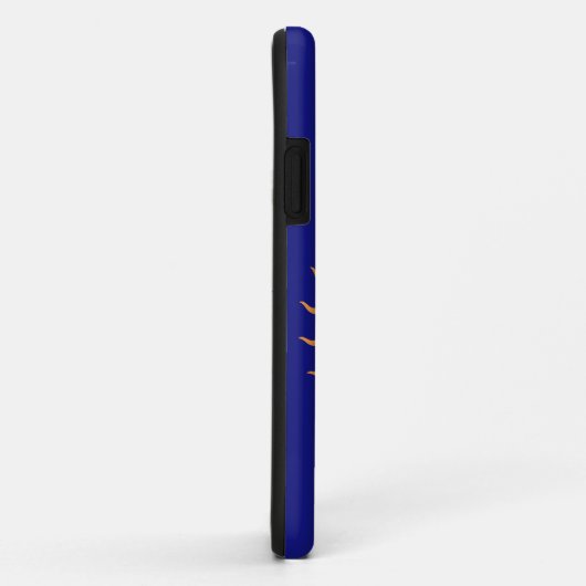 Levendige groovy line art palmboom art deco Case-Mate iPhone case (Achterkant/rechts)