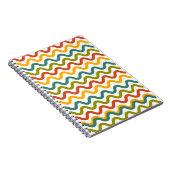 "Levendige Groovy Waves - Retro esthetische Notiti Notitieboek (Rechterzijde)