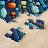 Levendige haaienoceaan Kleurrijke Zee Life Creatur Legpuzzel (Zijkant)