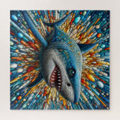 Levendige haaienoceaan Kleurrijke Zee Life Creatur Legpuzzel (Horizontaal)