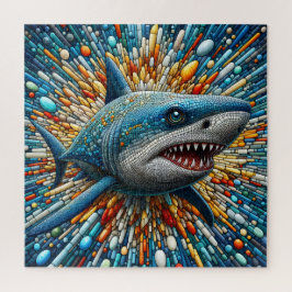 Levendige haaienoceaan Kleurrijke Zee Life Creatur Legpuzzel