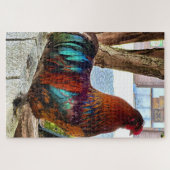 Levendige Haan 1014 Stuk Jigsaw Puzzel (Horizontaal)