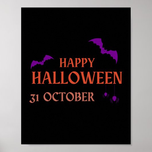 Levendige Halloween Cheer Wall Art Poster (Voorkant)