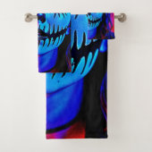 Levendige Halloween make-up kunst Bad Handdoek (Insitu)