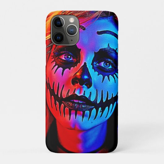 Levendige Halloween make-up kunst Case-Mate iPhone Case (Achterkant)