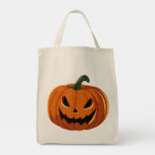 Levendige Halloween pompoen illustratie Tote Bag (Achterkant)
