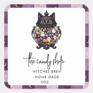 Levendige Halloween-productstickers Vierkante Sticker