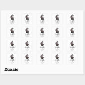 Levendige Halloween-productstickers Vierkante Sticker (Vel)