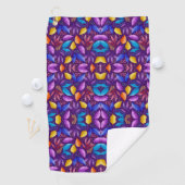Levendige handdoek met een symmetrisch patroon (Insitu)