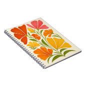 Levendige handgeschilderde wilde bloemen kunst notitieboek (Rechterzijde)