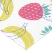 Levendige handgetekende Aardbeien & Bananen Tafelkleed (Gekanteld)