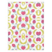 Levendige handgetekende Aardbeien & Bananen Tafelkleed (Voorkant)