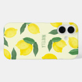 Levendige Handgetekende Gele Citroenen Aquarel Case-Mate iPhone Case (Achterkant (horizontaal))