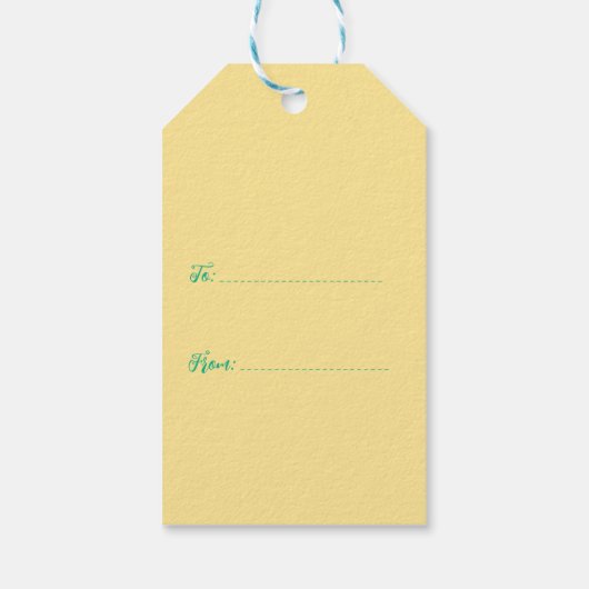 Levendige Happy Easter bericht Cadeaulabel (Achterkant)