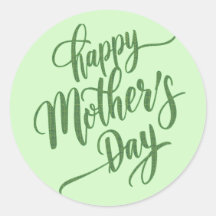 Levendige Happy Moederdag Light Groen