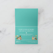 Levendige Happy Pet-reeks, aantrekkelijke Blauwgro Bedankkaart (Binnen)