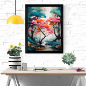 Levendige harmonie foto afdruk