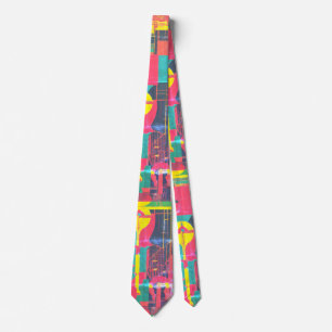 Levendige harmonie: multi-color ontwerpstijl mooi stropdas