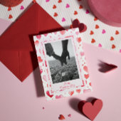 Levendige harten | Aangepaste naam | VALENTIJNSDAG Feestdagenkaart