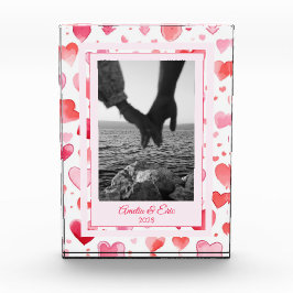 Levendige harten | Aangepaste namen | VALENTIJNSDA Fotoblokken