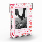 Levendige harten | Aangepaste namen | VALENTIJNSDA Fotoblokken (Links)