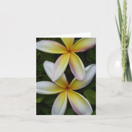 Levendige Hawaiiaanse bloemen gevouwen Wenskaart Kaart