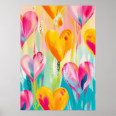 Levendige Heart Art Print (Voorkant)