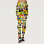 Levendige hedendaagse dromen in Waterverf kunstwer Leggings (Achterkant)
