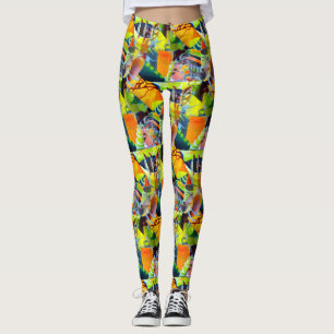 Levendige hedendaagse dromen in Waterverf kunstwer Leggings