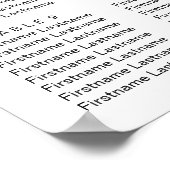 Levendige Heldere Bloemen Moderne Huwelijkszitgraf Poster (Hoek)