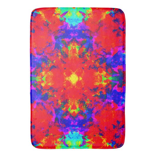 Levendige heldere kleuren Patroon Art Badmat (Voorkant Verticaal)