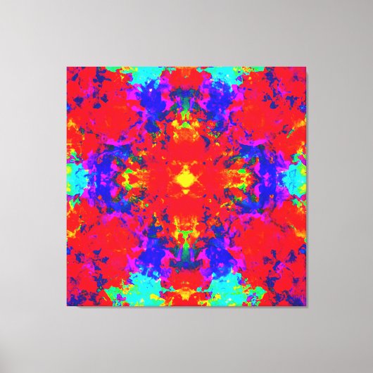 Levendige heldere kleuren Patroon Art Canvas Afdruk (Voorkant)