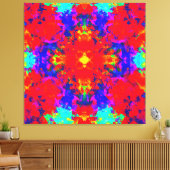 Levendige heldere kleuren Patroon Art Canvas Afdruk (Insitu (Woonkamer))