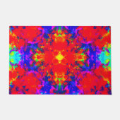 Levendige heldere kleuren Patroon Art Deurmat (Voorkant)