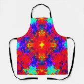 Levendige heldere kleuren Patroon Art Schort (Voorkant)