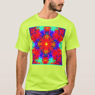 Levendige heldere kleuren Patroon Art T-shirt