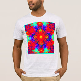 Levendige heldere kleuren Patroon Art T-shirt