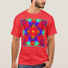 Levendige heldere kleuren Patroon Art T-shirt