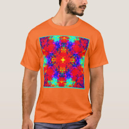 Levendige heldere kleuren Patroon Art T-shirt