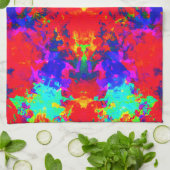 Levendige heldere kleuren Patroon Art Theedoek (Gevouwen)